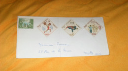 ENVELOPPE DATE ?../ DE MONACO POUR NEUILLY..+ TIMBRES X4 DONT 3 TOKYO 1964.. - Postmarks