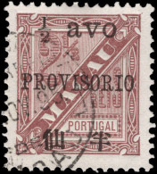 Macau 1894 ½a On 2½r Brown Newspaper Fine Used. - Gebruikt