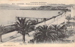 FRANCE - 06 - CANNES - Boulevard De La Croisette - Vue Générale - La Plage - Carte Postale Ancienne - Cannes