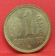 1 Peseta 1980 étoile 82 - TTB - Pièce Monnaie Espagne - Article N°2281 - 1 Peseta