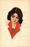 PC ARTIST SIGNED, NANNI, ITALIAN, GLAMOUR LADY, Vintage Postcard (b48289) - Nanni
