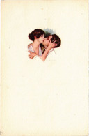PC ARTIST SIGNED, NANNI, ITALIAN, GLAMOUR COUPLE, Vintage Postcard (b48359) - Nanni