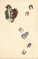 PC ARTIST SIGNED, NANNI, ITALIAN, GLAMOUR LADY, HORSE, Vintage Postcard (b48368) - Nanni