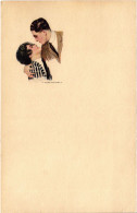 PC ARTIST SIGNED, NANNI, ITALIAN, GLAMOUR COUPLE, Vintage Postcard (b48413) - Nanni