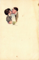 PC ARTIST SIGNED, NANNI, ITALIAN, GLAMOUR COUPLE, Vintage Postcard (b48414) - Nanni
