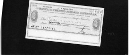 Miniassegno Banca Di Credito Agricolo Di Ferrara -- Ferrara 1977 - Zonder Classificatie