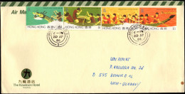 Hong Kong 1985 Dragon Boat On Cover. - Lettres & Documents