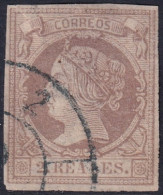 Spain 1860 Sc 54 España Ed 56 Used "2" (Barcelona) Cartwheel Cancel - Usados