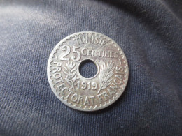 FRANCE TUNISIE 25 CENTIMES 1919 TTB+ - Tunesien