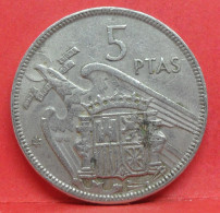 5 Pesetas 1957 étoile 67 - TTB - Pièce Monnaie Espagne - Article N°2344 - 5 Pesetas