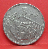 5 Pesetas 1957 étoile 70 - TTB - Pièce Monnaie Espagne - Article N°2352 - 5 Pesetas