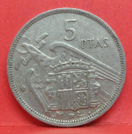 5 Pesetas 1957 étoile 72 - TB - Pièce Monnaie Espagne - Article N°2355 - 5 Pesetas