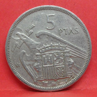 5 Pesetas 1957 étoile 73 - TB - Pièce Monnaie Espagne - Article N°2357 - 5 Pesetas