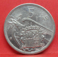 5 Pesetas 1957 étoile 73 - SPL - Pièce Monnaie Espagne - Article N°2360 - 5 Pesetas