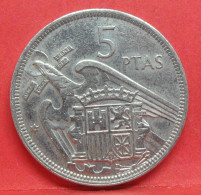 5 Pesetas 1957 étoile 74 - SUP - Pièce Monnaie Espagne - Article N°2363 - 5 Pesetas