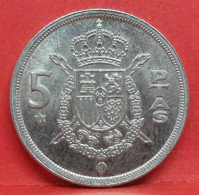 5 Pesetas 1975 étoile 76 - SUP - Pièce Monnaie Espagne - Article N°2368 - 5 Pesetas