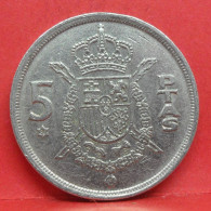 5 Pesetas 1975 étoile 80 - TTB - Pièce Monnaie Espagne - Article N°2377 - 5 Pesetas