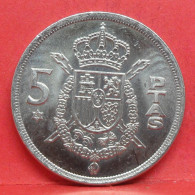 5 Pesetas 1975 étoile 80 - SPL - Pièce Monnaie Espagne - Article N°2379 - 5 Pesetas