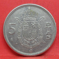 5 Pesetas 1989 - TTB - Pièce Monnaie Espagne - Article N°2392 - 5 Pesetas