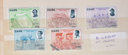 Zaire Michel-cat 1084/1088**  OC 1465/1469 ** - Altri & Non Classificati