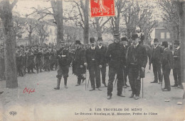 CPA 60 LES TROUBLES DE MERU / LE GENERAL NICOLAS ET M.MEUNIER PREFET DE L'OISE - Other & Unclassified