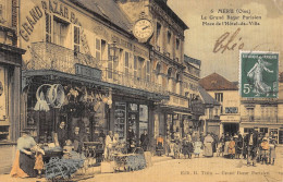 CPA 60 MERU / LE GRAND BAZAR PARISIEN / PLACE DE L'HOTEL DE VILLE / CPA TOILEE - Autres & Non Classés