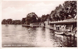 WALES - CARDIFF - The Lake - Roath Park - Carte Postale Ancienne - Glamorgan