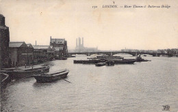 ENGLAND - LONDON - River Thames And Battersea Bridge - Carte Postale Ancienne - Sonstige & Ohne Zuordnung