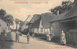 CPA 60 LIHUS LE GRAND / LA RUE DE CREVECOEUR ET LE PUITS - Autres & Non Classés