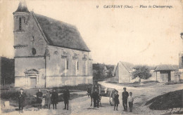 CPA 60 CAUVIGNY / PLACE DE CHATEAUROUGE - Autres & Non Classés