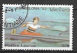 LAOS    -    CANOE    -   Oblitéré - Canoe