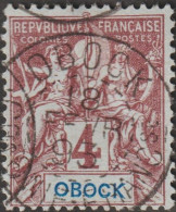 Obock 1892 / 1893 Y&T 34. Très Jolie Nuance - Usati