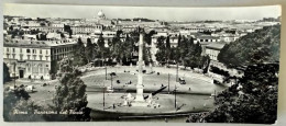 Cartolina Roma Il Pincio 2 FG VG  Maxi Cm 9 X Cm 21 - Tarjetas Panorámicas