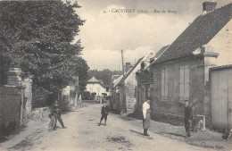 CPA 60 CAUVIGNY / RUE DE MOUY - Autres & Non Classés