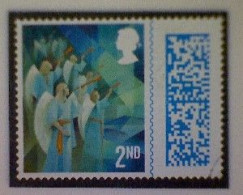 Great Britain, Scott #4176, Used(o), 2021, Cubist Christmas: Angels, 2nd-Matrix - Unclassified