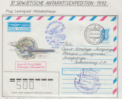 Russia  Antarctic Expedition SAE 37  Flight Leningrad To Molodeshnaya Ca Molodeshnaya 06.11.1991(ZZ183B) - Polar Flights