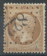 Lot N°76982   N°21, Oblitéré GC 822 Cette, Hérault (33), Amorce Cachet Bleu - 1862 Napoléon III