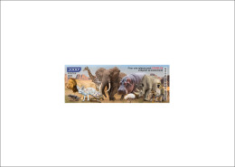 CHAD TCHAD 2023 DELUXE PROOF 2000F MONKEYS LION ELEPHANT FROGS HIPPOPOTAMUS RHINOCEROS FOX MUSHROOMS TUTLE GIRAFFE - MNH - Tchad (1960-...)