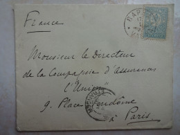 Enveloppe Lettre BULGARIE Oblitération VARNA - Vice Consulat De France - Lettres & Documents