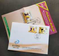 Taiwan 21st Summer Deaflympics Taipei 2009 Sport Games Badminton Run (stamp FDC) *rare - Covers & Documents