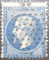 N°22. Variété. Oblitéré étoile De Paris - 1862 Napoléon III