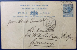 Straits Settlements, Ganzsache, 1887 - Territorio Británico Del Océano Índico