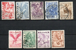 Col33 Grèce Greece Ελλάδα 1954 Aerien  N° 22 à 30  Oblitéré Cote : 40,00€ - Gebruikt