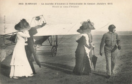 St Brieuc * La Journée D'aviation à L'aérodrome De Cesson ( Octobre 1910 ) * Busson En Tenue D'aviateur * Avion - Saint-Brieuc