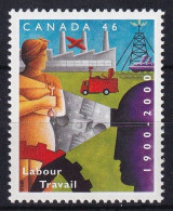 MiNr. 1932 Kanada (Dominion) 2000, 1. Sept. 100 Jahre Arbeitsministerium - Postfrisch/**/MNH - Nuevos