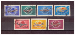 URSS902)1958 PA Aviazione Civile Sovietica Serie Cpl 7 Val Non Dentellati USED Unif. A105A-A111A.jpg - Gebruikt