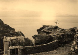 Nonza * 1935 * Un Coin Du Village Et La Croix * Photo Ancienne 10x7.2cm - Autres & Non Classés