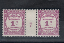 Algérie - Taxe Recouvrement _ 1 Millésimes (1927) N°19 Neuf - Portomarken