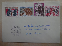 Enveloppe MONACO MONTE CARLO Timbres Premier Festival International Du Cirque Oblitération 1 - Storia Postale