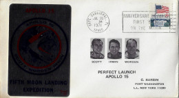 USA 1971, NASA Cap Canaveral Floride Apollo 15, Lune,, Conquète Spatiale, Espace, Astronaute, Scott, Irwin, Worden - Amérique Du Nord